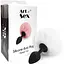 Силіконова пробка Art of Sex - silicone Bunny Tails Butt Plug М White - мініатюра 3