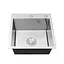 Кухонная мойка Kroner KRP Gebürstet - 4545HM (3.0/1.0 мм) CV033855, Нержавеющая сталь - миниатюра 5