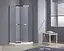Душова кабіна Eger Talany 90x90 з піддоном 599-555, прозорий, хром - мініатюра 2