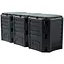 Компостер садовий Prosperplast MODULE COMPOGREEN 1200 л, чорний - мініатюра 1