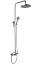 Душова система Troya FOB16-A134 зі змішувачем і тропічним душем Хром 30412 - мініатюра 1