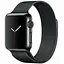Ремінець Creasted для годинника Milanese loop steel bracelet Apple watch, 42 44 мм Black - мініатюра 1