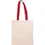 Сумка з бавовни Rosa Talent 38х42 см червона ручка 70 см невибілена бавовна 220 г/м2  - мініатюра 1