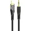 Кабель AUX Hoco UPA25 Transparent Discovery Edition Digital audio conversion cable Lightning Чорний - мініатюра 1