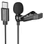 Микрофон петличный Borofone BFK11 Elegant lavalier Type-C 2m Black - миниатюра 1