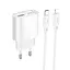 Адаптер сетевой HOCO Type-C to Lightning Fighter charger set C109A | 1Type-C/1USB, 3A/20W, PD/QC| - миниатюра 1