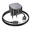Сетевое зарядное устройство Hoco CS31A 2 х USB + кабель Type-C - миниатюра 3
