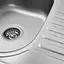 Кухонная мойка из нержавеющей стали Platinum сатин 5848 (0,8/180 мм), R, Satin - миниатюра 9