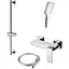 Душова система Corsan chrome зі штангою CMZ057MCH, Хром - мініатюра 1