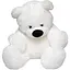 Большой плюшевый медведь Alina Бублик 140 см белая - миниатюра 1