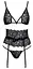 Комплект Kissable Suspender Set L/XL чорний - мініатюра 3