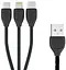 Кабель combo Micro USB+Lightning+Type-C Remax Lesu RC -050th - миниатюра 1