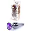 Анальна пробка Boss Of Toys Boss Series - Jewellery Dark Silver Butt Plug Purple, BS6400061, Срібний / Фіолетовий - мініатюра 3