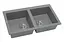 Кухонная мойка гранитная Miraggio Westeros gray 875x504x199 00212006, Серый - миниатюра 2