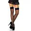 Сексуальні панчохи під підв’язки Leg Avenue Sheer Stockings Black, One Size - мініатюра 1