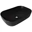 Раковина накладна Qtap Robin 600x390x150 мм, Matt Black, прямокутна, без донного клапана QT132143PMBMBN - мініатюра 1