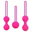 Комплект силіконових вагінальних кульок 3 шт. Рожевий - мініатюра 1