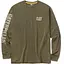 Кофта Caterpillar Trademark Banner Longsleeve M Olive (1103-1510034-13037-M) - мініатюра 1