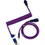 Кабель Keychron Type-A/Type-C Premium Coiled Aviator Cable-Angled Purpule (CAB3_KEYCHRON) - мініатюра 1
