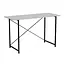 Стол письменный Line Лайт Ferrum-decor 750x1200x500 Черный металл ДСП Белый 16 мм (FRD-104850) - миниатюра 1
