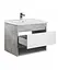 Тумба Мойдодир Oslo 70 Loft з умивальником Id-70 бетон/Білий Сірий - мініатюра 5