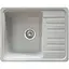 Гранітна кухонна мийка Romzha Regula 57 Gri (802) з крилом - мініатюра 1