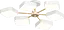 Люстра VALESO XI3351-6 белый+золото - миниатюра 1