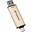 Флеш-накопичувач Transcend USB 256GB JetFlash 930 Gold-Black USB 3.2/Type-C (TS256GJF930C) - мініатюра 4