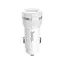 Автомобильное зарядное устройство Hoco Z27A USB QC 18W белый - миниатюра 5