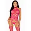 Мереживний бодістокінг з відкритим доступом Leg Avenue One size Raspberry - мініатюра 1