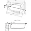Ванна акрилова Cersant Joanna New 140x90 R - мініатюра 3