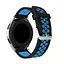 Ремешок силиконовый Boorui для часов 20 мм Nike design черный с синим - миниатюра 4