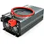 Инвертор напряжения Demuda DMDPSW-1000W, 12V/220V, 1000W с правильной синусоидой, 2 универсальные розетки, 2 USB, Rj 45, клеммные провода, Q6 - миниатюра 2
