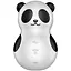 Вакуумний стимулятор клітора із вібрацією Satisfyer Pocket Panda чорно-білий - мініатюра 1