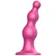 Насадка для страпону Strap-On-Me Dildo Plug Beads Framboise Metallic XL - мініатюра 1