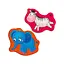 Магнитные беби пазлы Зебра и слоненок Vladi toys VT3208-12 - миниатюра 1