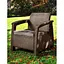 Крісло садове пластикове Allibert Corfu коричневе - мініатюра 4