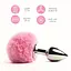 Анальна пробка FeelzToys Bunny Tails 7х2.5 см (рожевий) - мініатюра 3