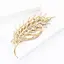 Брошь-булавка колосок пшеницы со стразами Желтая брошь (158511310) - миниатюра 2