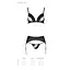 Комплект із еко-шкіри Passion Miley Set black: трусики L/XL - мініатюра 5