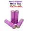 Литий-ионный аккумулятор Samsung 3.7В 3000мАч 18650 30Q INR18650 20A (Сиреневый) - миниатюра 2