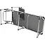 Кровать раскладная Bo-Camp Sun Lounger With Sunscreen 5 Positions Black (1304460) - миниатюра 2