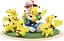 Діорама 3D Сатоші та Пікачу Кишенькові Монстри Покемони Series Ash and Pikachu 12см Pokеmon 33.33 - мініатюра 2