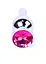 Анальна пробка B-Series HeavyFun Jewellery Silver Plug 9.5 см (рожевий) - мініатюра 2