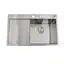Кухонная мойка из нержавеющей стали с левым крылом 1.5 мм накладная Nett NS-7848(L), Нержавеющая сталь - миниатюра 1