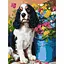 Картина за номерами "Милий спанієль" Ідейка KHO6672, 30х40 см - мініатюра 1