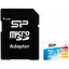 Картка пам'яті Silicon Power MicroSDXC 128 GB C10 Elite Color UHS-I + adapter SP128GBSTXBU1V21SP - мініатюра 1