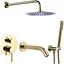 Душова система з виливом VBI Milano gold прихованого монтажу VBI-050110GL, Золотий - мініатюра 1