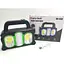 Фонарь аккумуляторный Solar Hurry-bolt HB-6169 кемпинговый переносной 3 режима солнечная батарея черно-зеленый - миниатюра 5