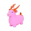 Дитяча іграшка-антистрес Оленя MS 4142(Pink) з борошном, 10 см - мініатюра 1